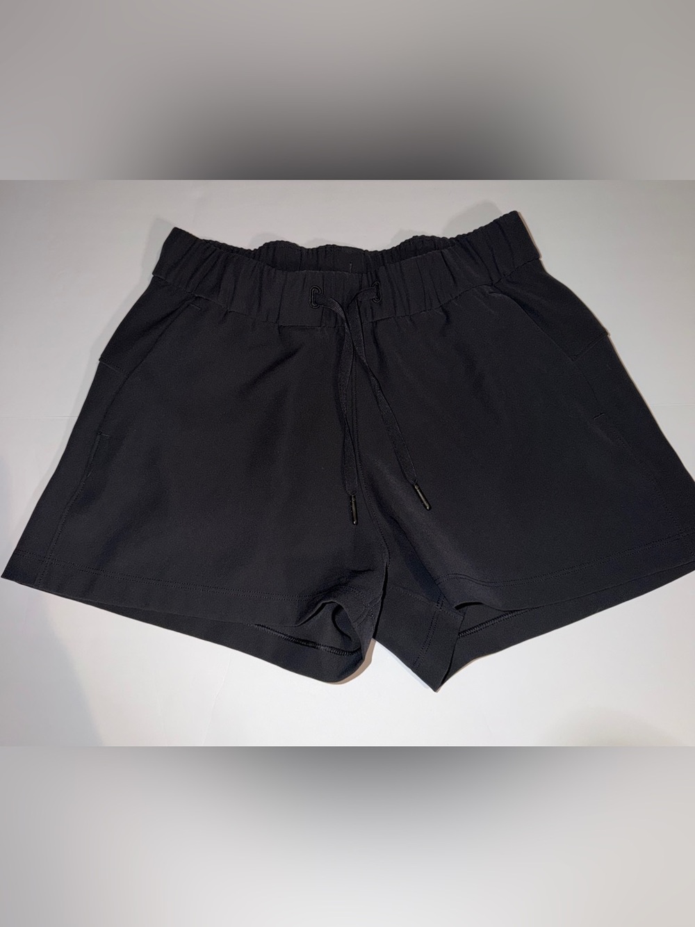 lululemon on the fly 2.5 athletic Black Elastic Waist Shorts